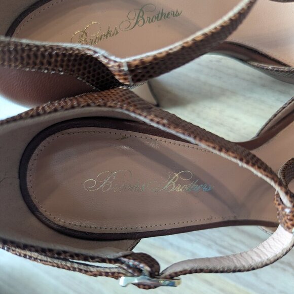 Brooks Brothers Leather T-Strap Heels | Italian Made | Vintage Style - Picture 10 of 11